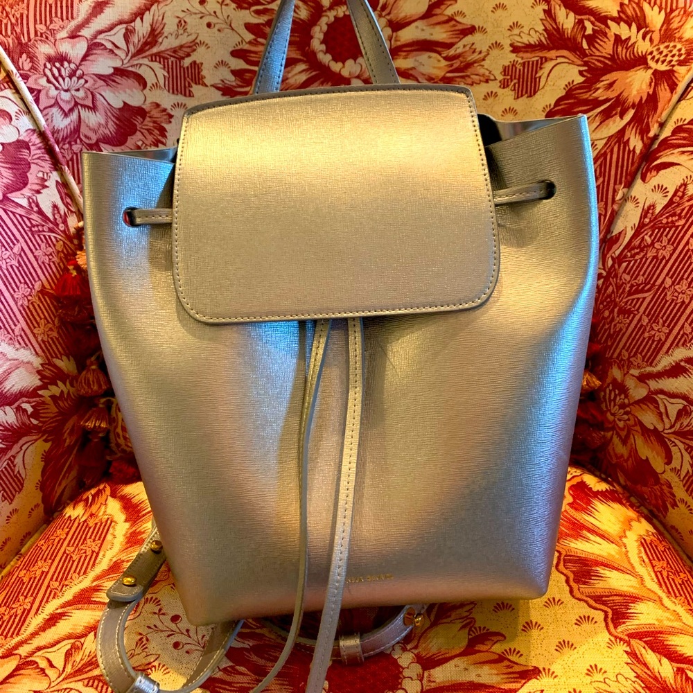 Mansur Gavriel Silver Backpack